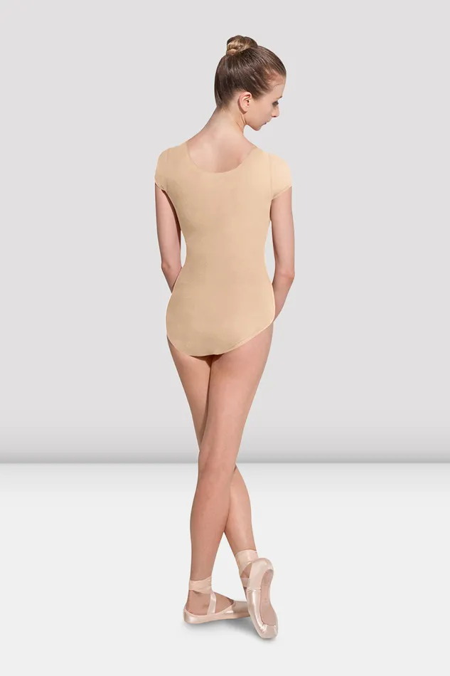 Bloch Ladies Betri Cap Sleeve Leotard Sand Adult Basics