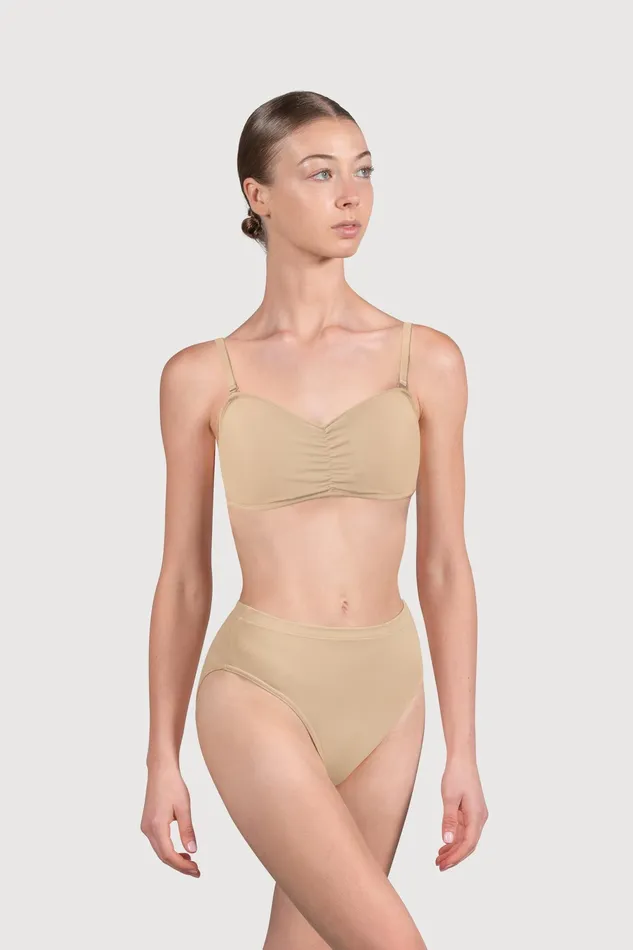Bloch Ladies Vela Bandeau Bra Sand Adult Underwear