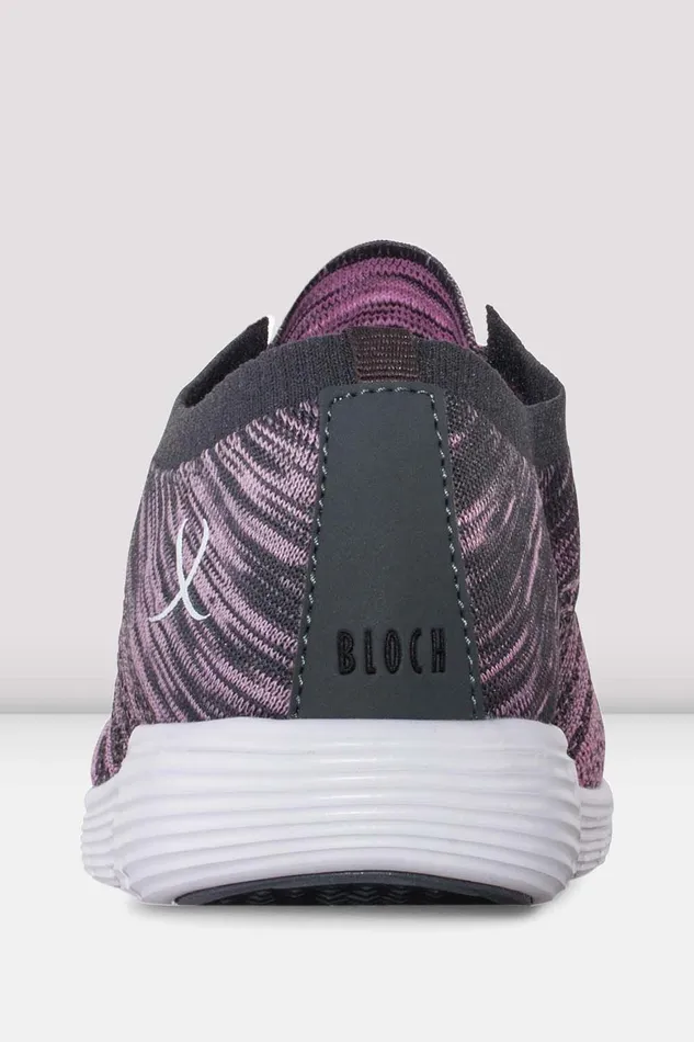 Bloch Mens Adult Adult Omnia Lightweight Knited Sneakers Pink Grey Knit