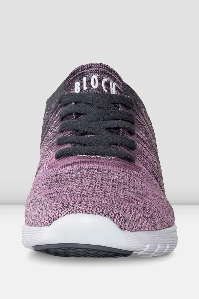 Bloch Mens Adult Adult Omnia Lightweight Knited Sneakers Pink Grey Knit
