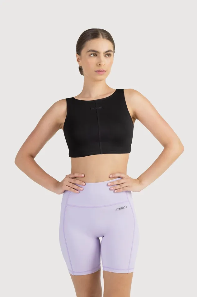 Bloch Technique High Neck Crop Graphite Adult Tops Bloch