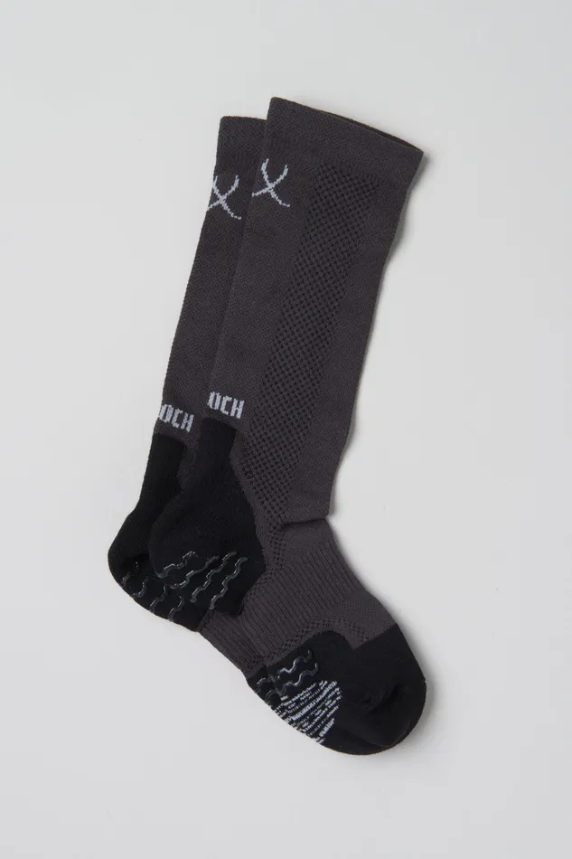 Blochsox Dance Socks Charcoal Knit Adult Contemporary Bloch