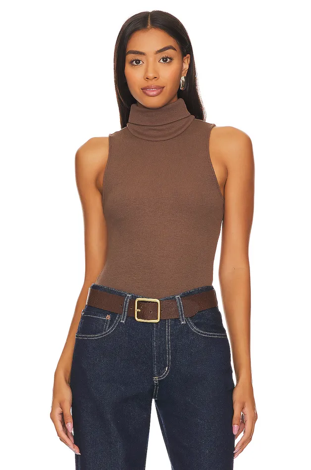 Blythe Bodysuit Dark Mocha Women Lovers and Friends Tops
