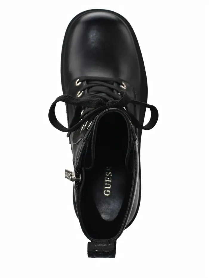 Boots and Booties GUESS Women Juel LaceUp Booties Black 001 Boots and Booties GUESS Women Juel LaceUp Booties Black 001
