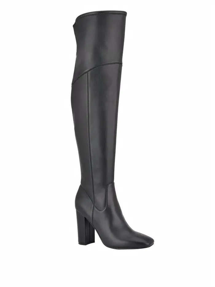 Boots and Booties GUESS Women Mireya OvertheKnee Boots Black Patent