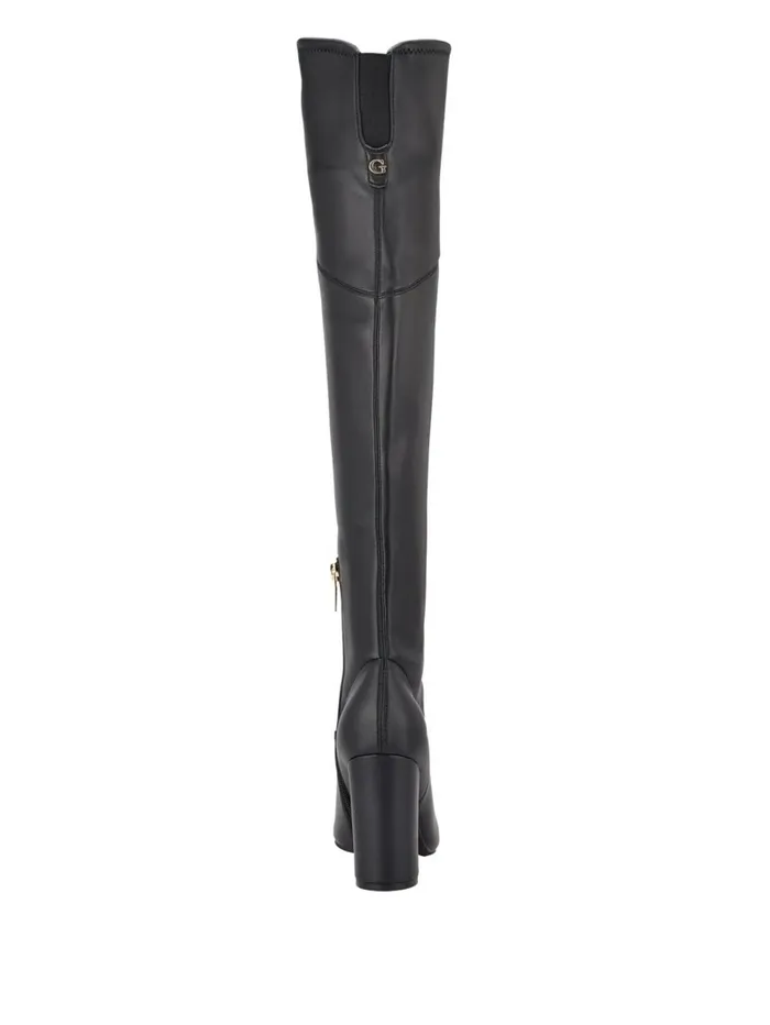 Boots and Booties GUESS Women Mireya OvertheKnee Boots Black Patent Boots and Booties GUESS Women Mireya OvertheKnee Boots Black Patent