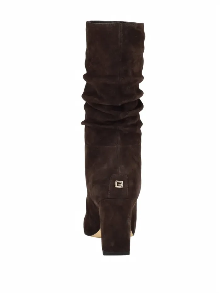 Boots and Booties Women Yeppy Suede Slouch Booties Dark Brown GUESS Boots and Booties Women Yeppy Suede Slouch Booties Dark Brown GUESS