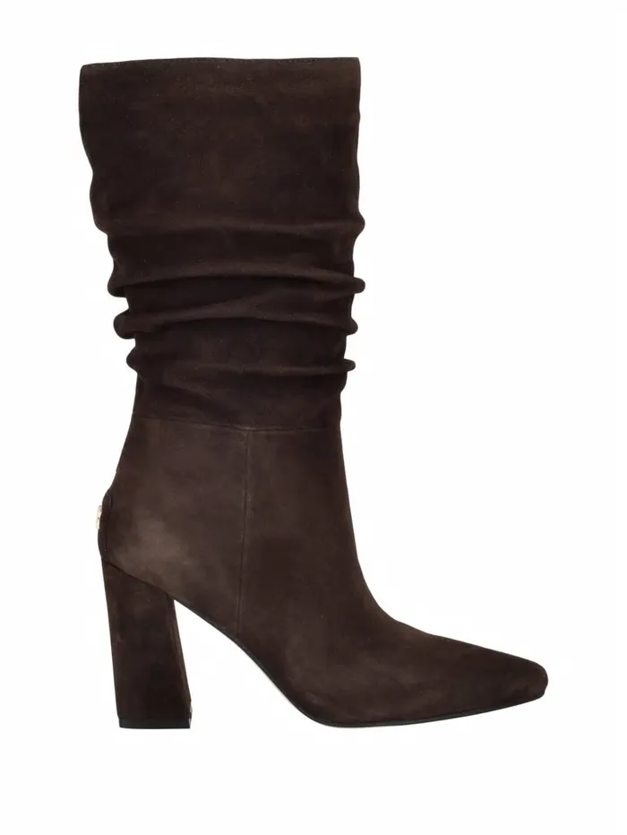 Boots and Booties Women Yeppy Suede Slouch Booties Dark Brown GUESS Boots and Booties Women Yeppy Suede Slouch Booties Dark Brown GUESS