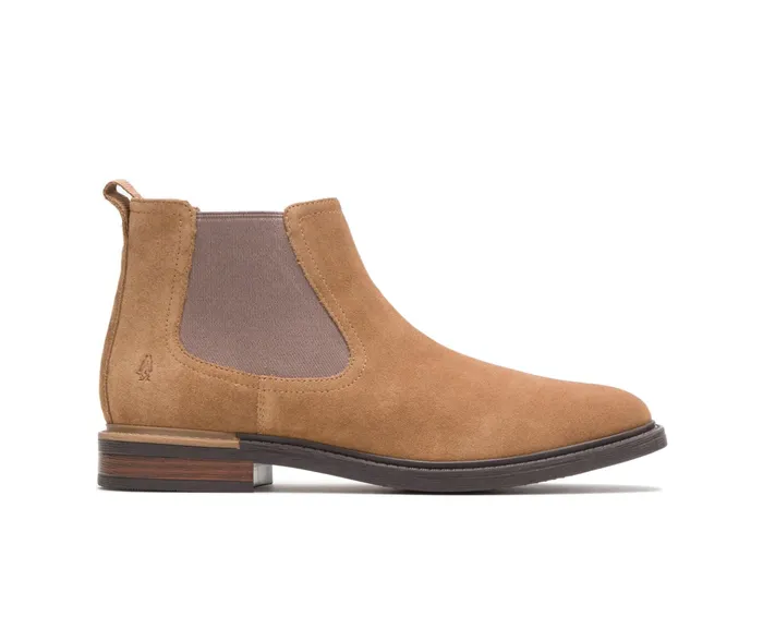 Boots Hush Puppies Men Davis Chelsea Boot Chestnut Suede