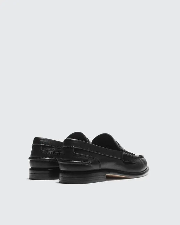 Boots Women rag and bone Carter Leather Loafer Antique WhiteBlack