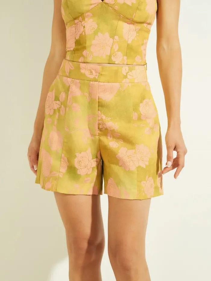 Bottoms GUESS Women Eco Rose Romance Short Rose Romance Green