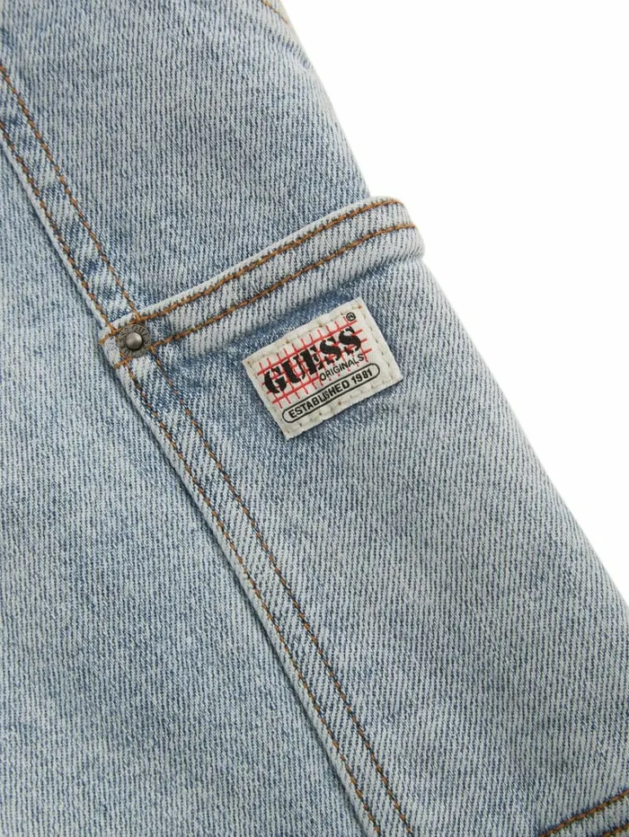 Bottoms GUESS Women GUESS Originals Kit Acid Washed Carpenter Jeans Go Jackie Acid Wash