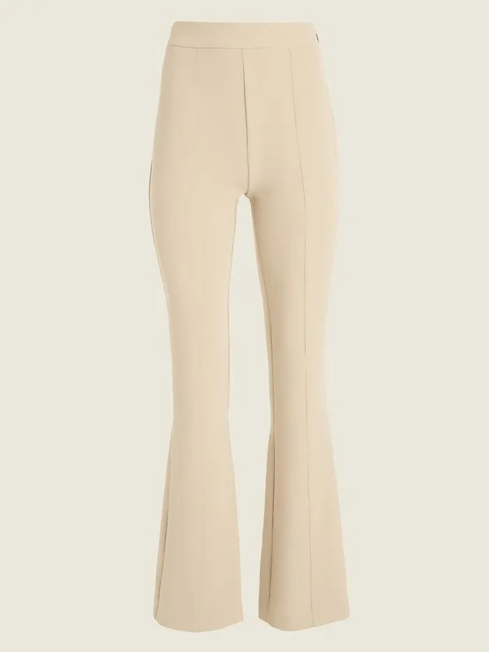 Bottoms Women GUESS Chloe Flared Pant Pasadena Stone Bottoms Women GUESS Chloe Flared Pant Pasadena Stone