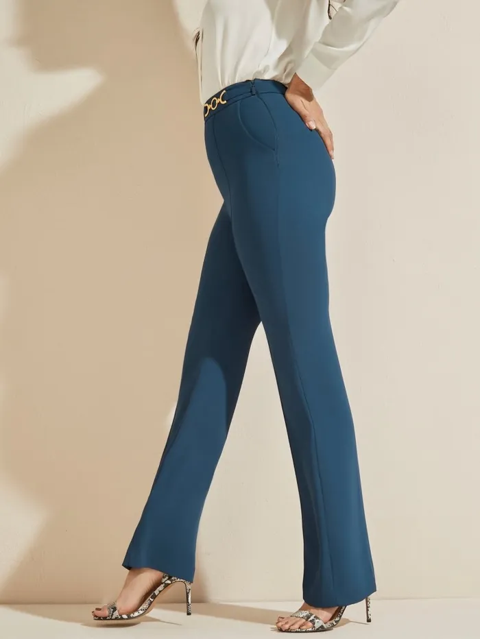 Bottoms Women GUESS Maryam Pant Secret Blue Bottoms Women GUESS Maryam Pant Secret Blue