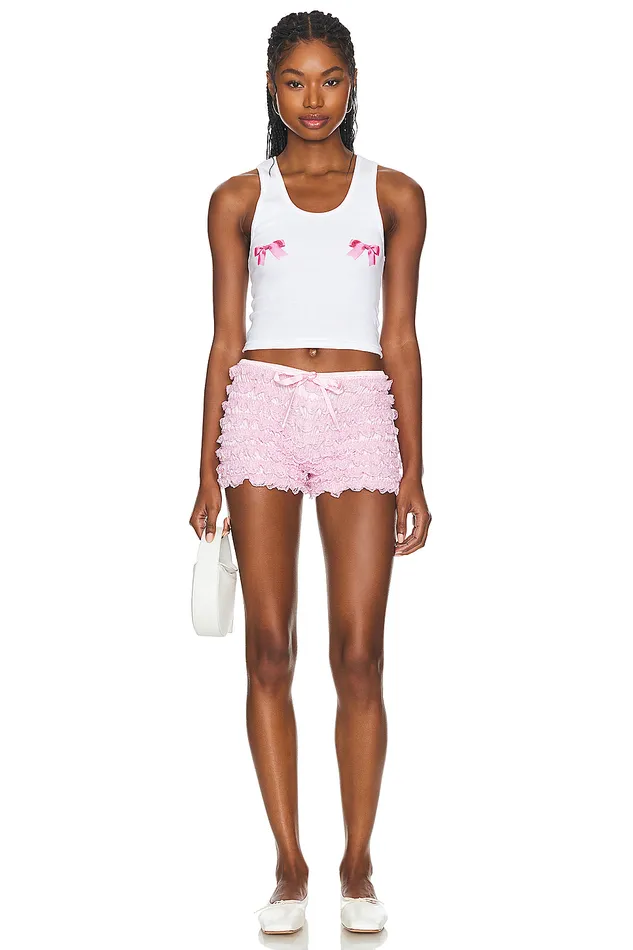 Bow Tank White Women Lovers and Friends Tops Bow Tank White Women Lovers and Friends Tops