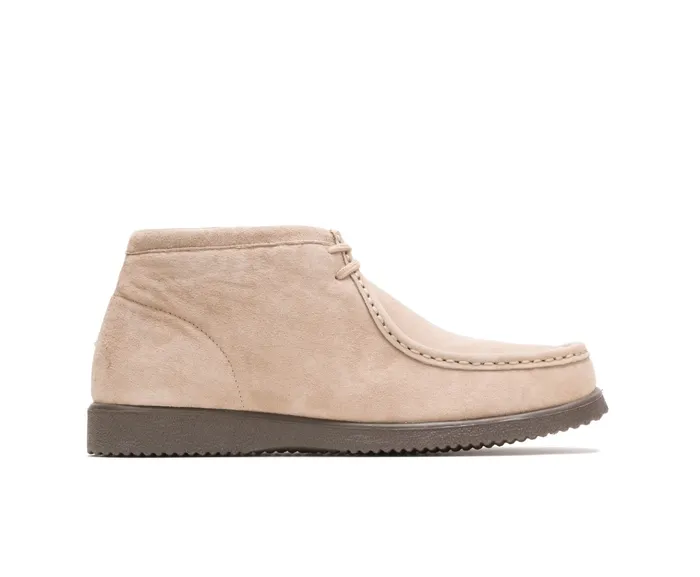 Bridgeport Classic Taupe Suede Walking Shoes Hush Puppies Men