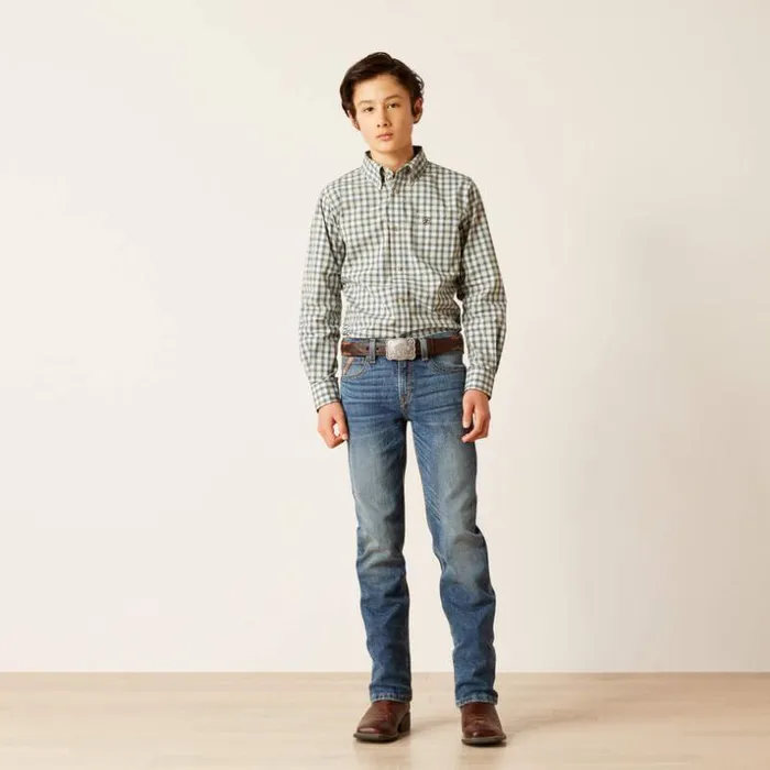 Button Down Shirts Kids Ariat Pro Series Blake Classic Fit Shirt White Button Down Shirts Kids Ariat Pro Series Blake Classic Fit Shirt White