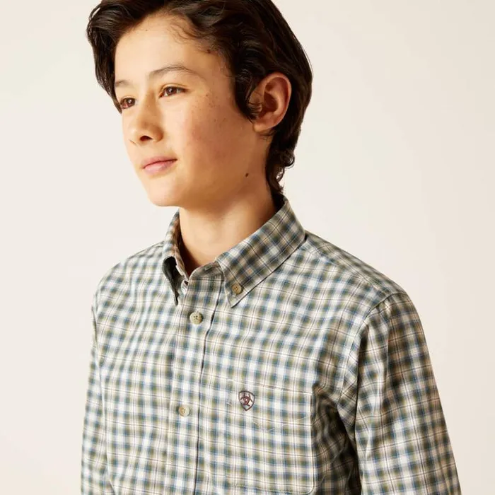 Button Down Shirts Kids Ariat Pro Series Blake Classic Fit Shirt White Button Down Shirts Kids Ariat Pro Series Blake Classic Fit Shirt White