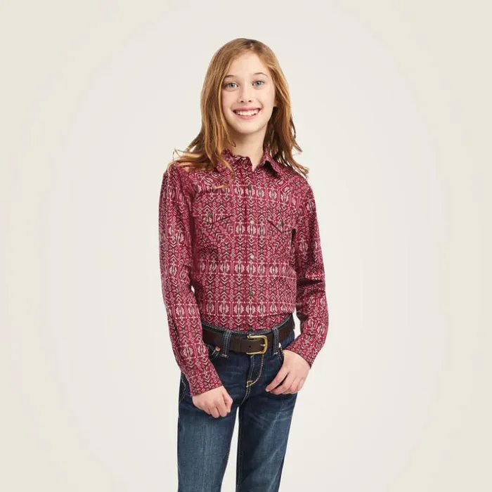 Button Down Shirts Kids Ariat REAL Alma Shirt Alma Print