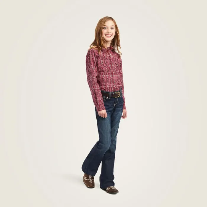 Button Down Shirts Kids Ariat REAL Alma Shirt Alma Print