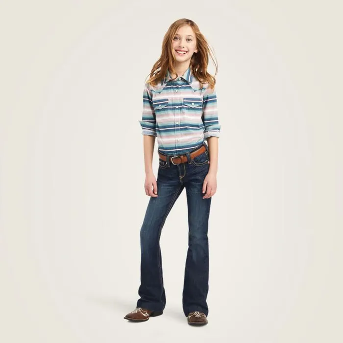 Button Down Shirts Kids Ariat REAL Downstream Shirt Downstream Serape