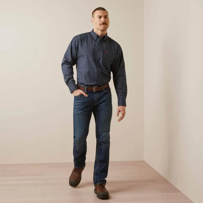 Button Down Shirts Men Ariat FR Wales DuraStretch Work Shirt Seaborne Button Down Shirts Men Ariat FR Wales DuraStretch Work Shirt Seaborne