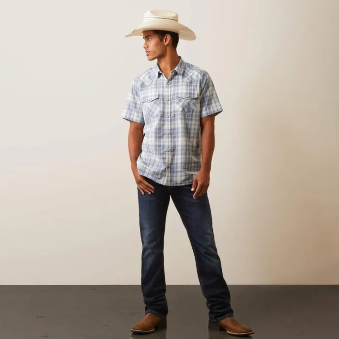 Button Down Shirts Men Ariat Halterman Retro Fit Shirt White Asparagus Button Down Shirts Men Ariat Halterman Retro Fit Shirt White Asparagus