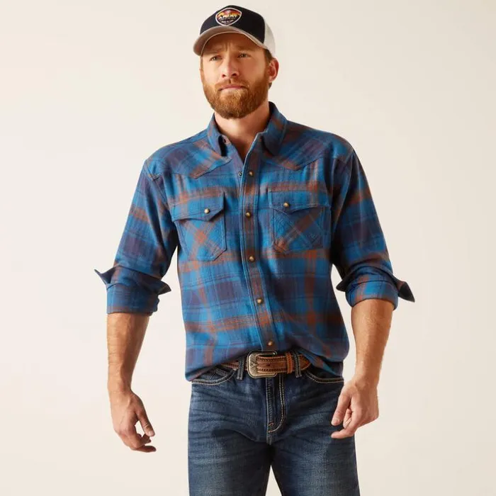 Button Down Shirts Men Ariat Hans Retro Fit Shirt Moon Howl