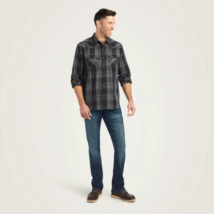Button Down Shirts Men Ariat Herrold Retro Fit Shirt Black Button Down Shirts Men Ariat Herrold Retro Fit Shirt Black