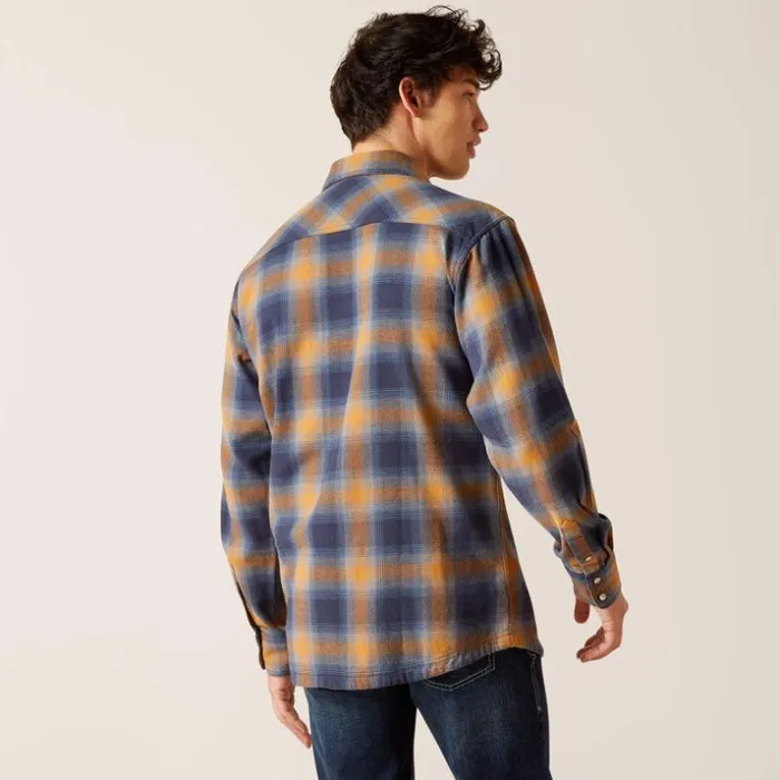 Button Down Shirts Men Ariat Hershel Retro Fit Shirt Comb Honey