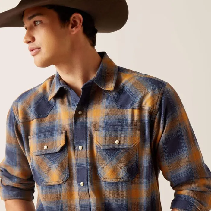 Button Down Shirts Men Ariat Hershel Retro Fit Shirt Comb Honey