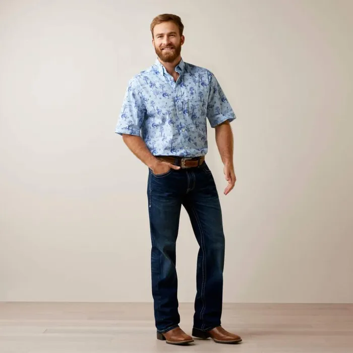 Button Down Shirts Men Ariat Jonas Classic Fit Shirt Light Blue Button Down Shirts Men Ariat Jonas Classic Fit Shirt Light Blue