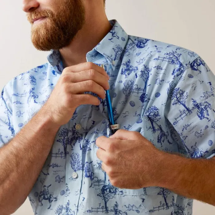 Button Down Shirts Men Ariat Jonas Classic Fit Shirt Light Blue Button Down Shirts Men Ariat Jonas Classic Fit Shirt Light Blue