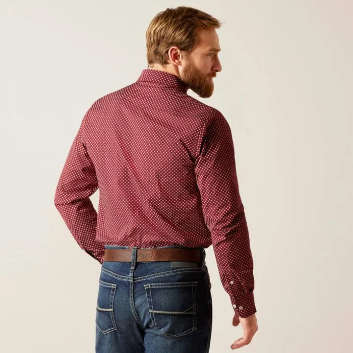 Button Down Shirts Men Ariat Macoy Stretch Modern Fit Shirt Red Button Down Shirts Men Ariat Macoy Stretch Modern Fit Shirt Red