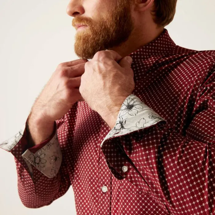 Button Down Shirts Men Ariat Macoy Stretch Modern Fit Shirt Red Button Down Shirts Men Ariat Macoy Stretch Modern Fit Shirt Red