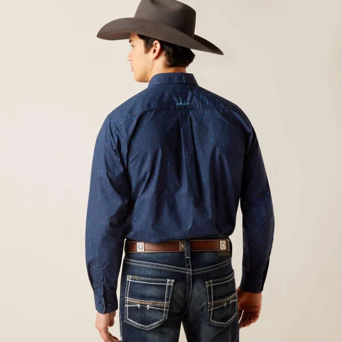 Button Down Shirts Men Ariat Pollerd Fitted Shirt Dress Blue Button Down Shirts Men Ariat Pollerd Fitted Shirt Dress Blue