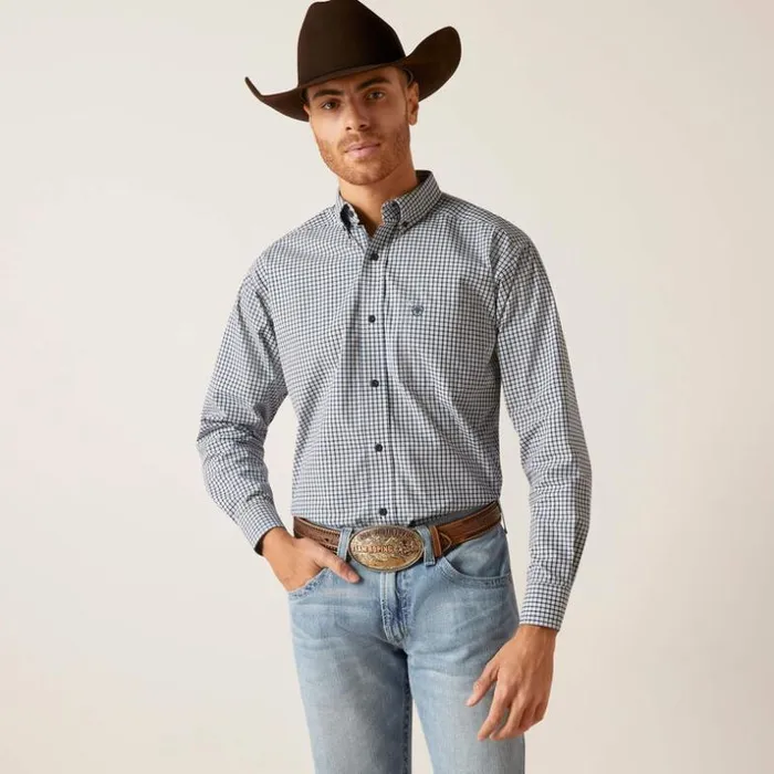 Button Down Shirts Men Ariat Pro Series Garmin Classic Fit Shirt White