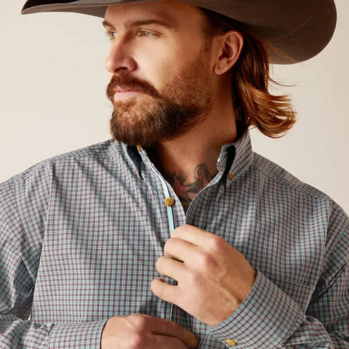 Button Down Shirts Men Ariat Pro Series Nestor Classic Fit Shirt Angel Blue Button Down Shirts Men Ariat Pro Series Nestor Classic Fit Shirt Angel Blue
