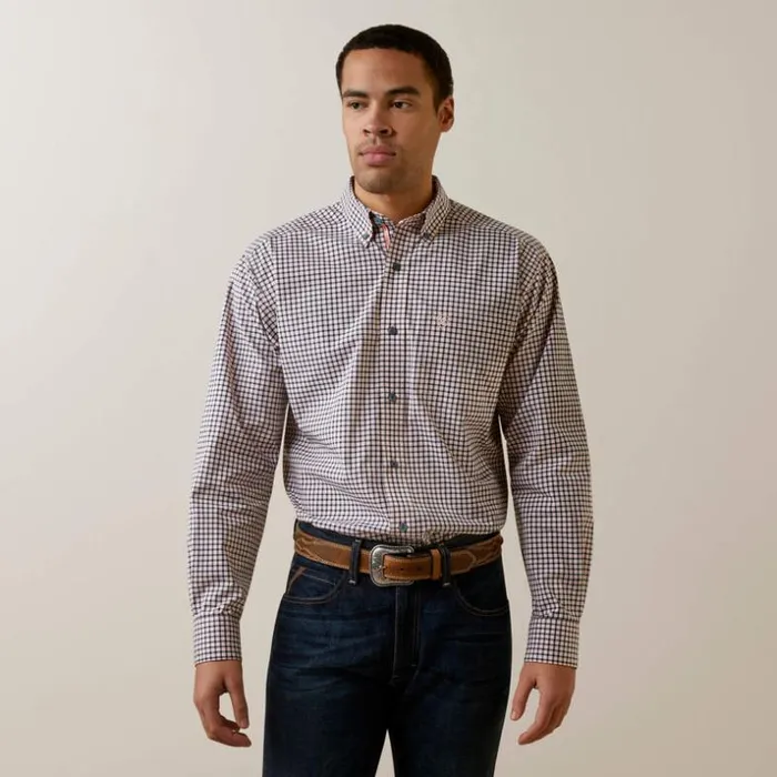 Button Down Shirts Men Ariat Pro Series Oswald Classic Fit Shirt Bay Blue