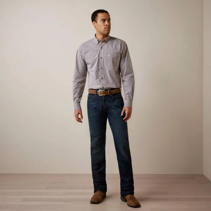 Button Down Shirts Men Ariat Pro Series Oswald Classic Fit Shirt Bay Blue Button Down Shirts Men Ariat Pro Series Oswald Classic Fit Shirt Bay Blue