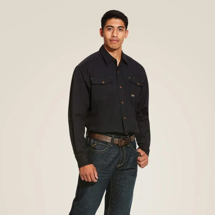 Button Down Shirts Men Ariat Rebar Made Tough DuraStretch Classic Fit Work Shirt Black Button Down Shirts Men Ariat Rebar Made Tough DuraStretch Classic Fit Work Shirt Black