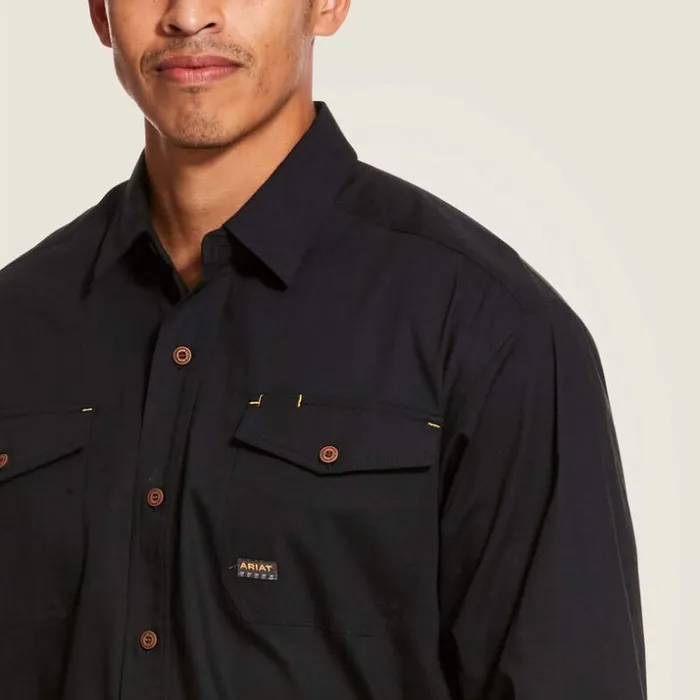 Button Down Shirts Men Ariat Rebar Made Tough DuraStretch Classic Fit Work Shirt Black Button Down Shirts Men Ariat Rebar Made Tough DuraStretch Classic Fit Work Shirt Black