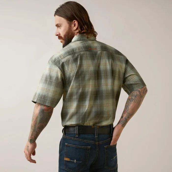 Button Down Shirts Men Ariat Rebar Made Tough DuraStretch Work Shirt Silt Green Plaid Button Down Shirts Men Ariat Rebar Made Tough DuraStretch Work Shirt Silt Green Plaid