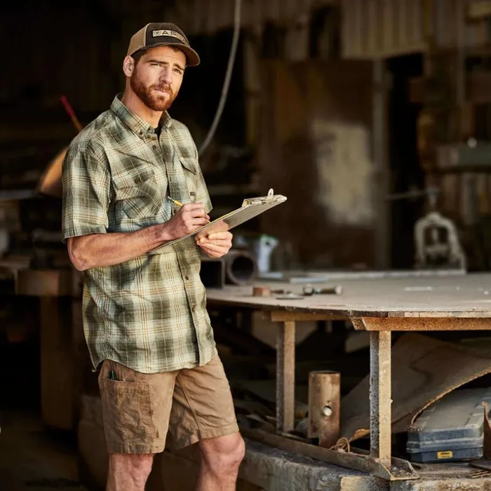 Button Down Shirts Men Ariat Rebar Made Tough DuraStretch Work Shirt Silt Green Plaid Button Down Shirts Men Ariat Rebar Made Tough DuraStretch Work Shirt Silt Green Plaid