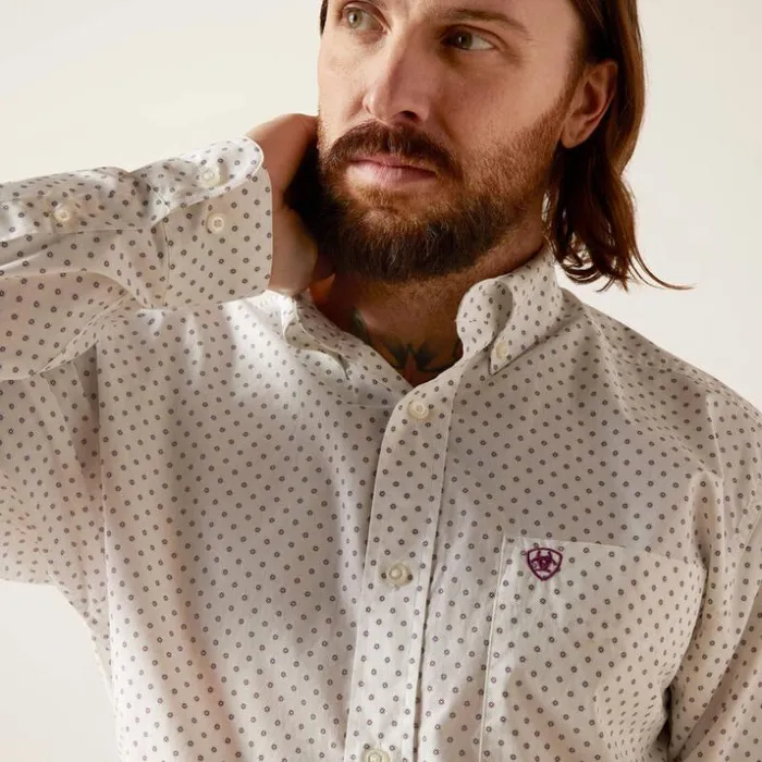 Button Down Shirts Men Ariat Saul Classic Fit Shirt White Button Down Shirts Men Ariat Saul Classic Fit Shirt White
