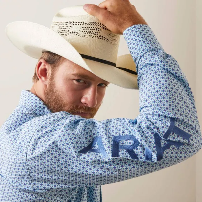 Button Down Shirts Men Ariat Team Syed Fitted Shirt White Button Down Shirts Men Ariat Team Syed Fitted Shirt White