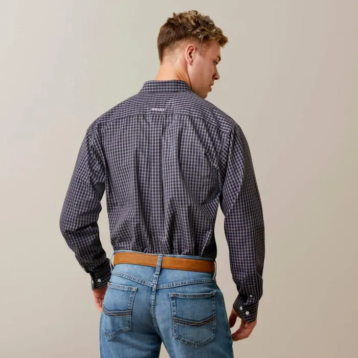 Button Down Shirts Men Ariat Wrinkle Free Fitzgerald Fitted Shirt Black Button Down Shirts Men Ariat Wrinkle Free Fitzgerald Fitted Shirt Black
