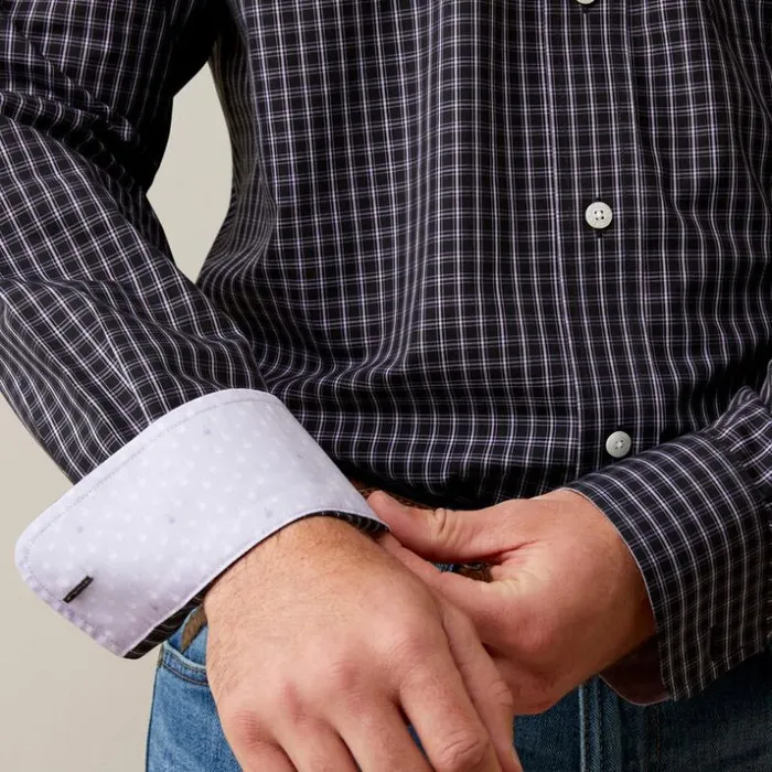 Button Down Shirts Men Ariat Wrinkle Free Fitzgerald Fitted Shirt Black Button Down Shirts Men Ariat Wrinkle Free Fitzgerald Fitted Shirt Black