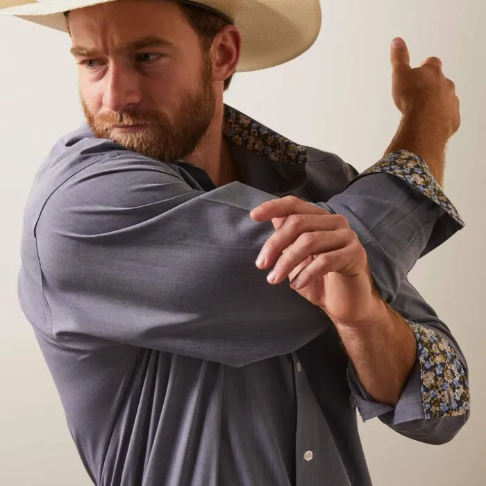 Button Down Shirts Men Ariat Wrinkle Free Solid Pinpoint Oxford Classic Fit Shirt Mood Indigo Button Down Shirts Men Ariat Wrinkle Free Solid Pinpoint Oxford Classic Fit Shirt Mood Indigo