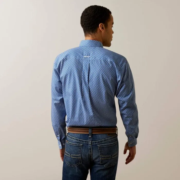 Button Down Shirts Men Ariat Wrinkle Free Wren Fitted Shirt Bright Cobalt Button Down Shirts Men Ariat Wrinkle Free Wren Fitted Shirt Bright Cobalt